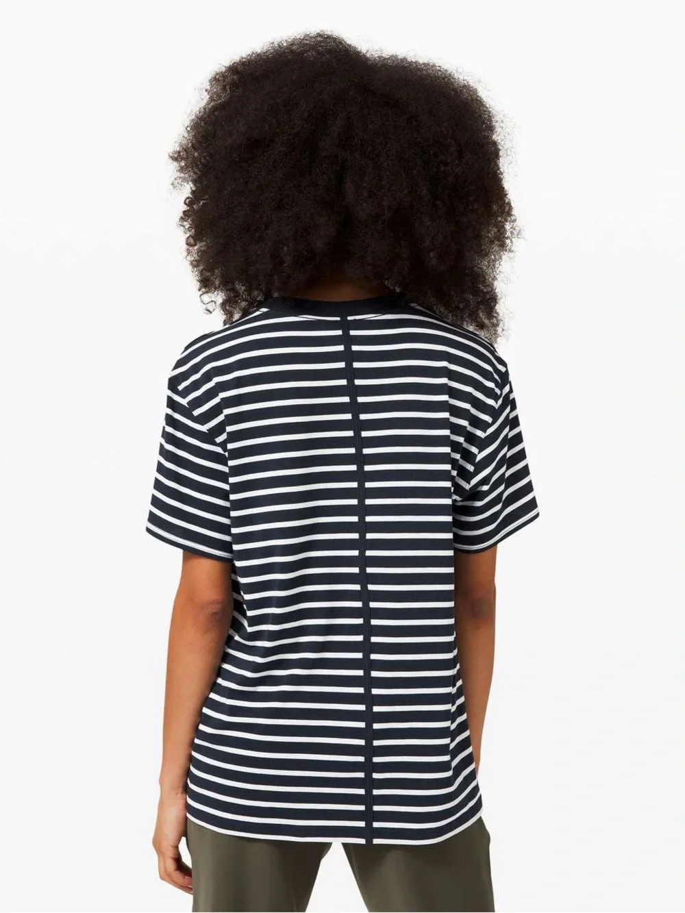 Lululemon All Yours Boyfriend Tee Yachtie Stripe True Navy White